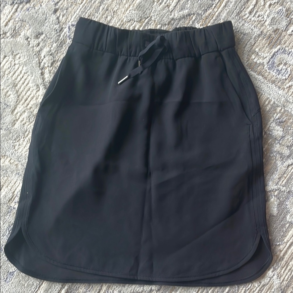 Black Lululemon On The Fly Athletic Skirt